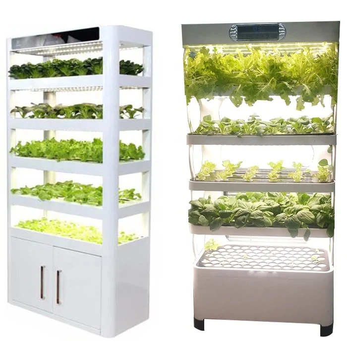 Jardí intel·ligent interior|Sistema de cultiu vertical hidropònic per a la llar